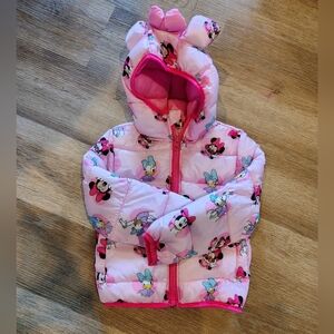 NWOT Disney Baby Pink Puffer Jacket